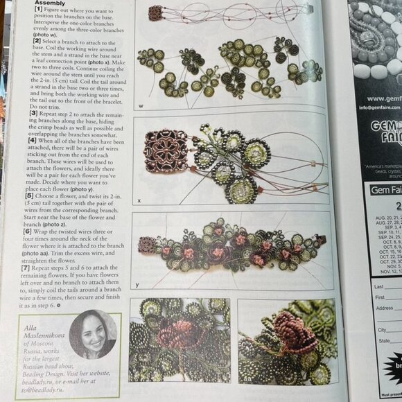 Bead & Button Magazine Jewelry Crafting Book u Oct 2010 Issue 99 3 Technique Bra - Picture 7 of 8
